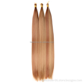 Wholesale 20-28 Inch smooth Braids Synthetic Hair black mix color box Bulk Jumbo bone straight hair bundle crochet braiding hair